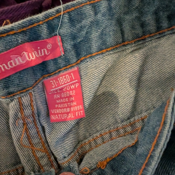 Woman Within Straight Leg Jeans - Blue and Purple - Picture 8 of 16